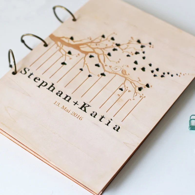 custom wedding guest book engagement anniversary gift guest book