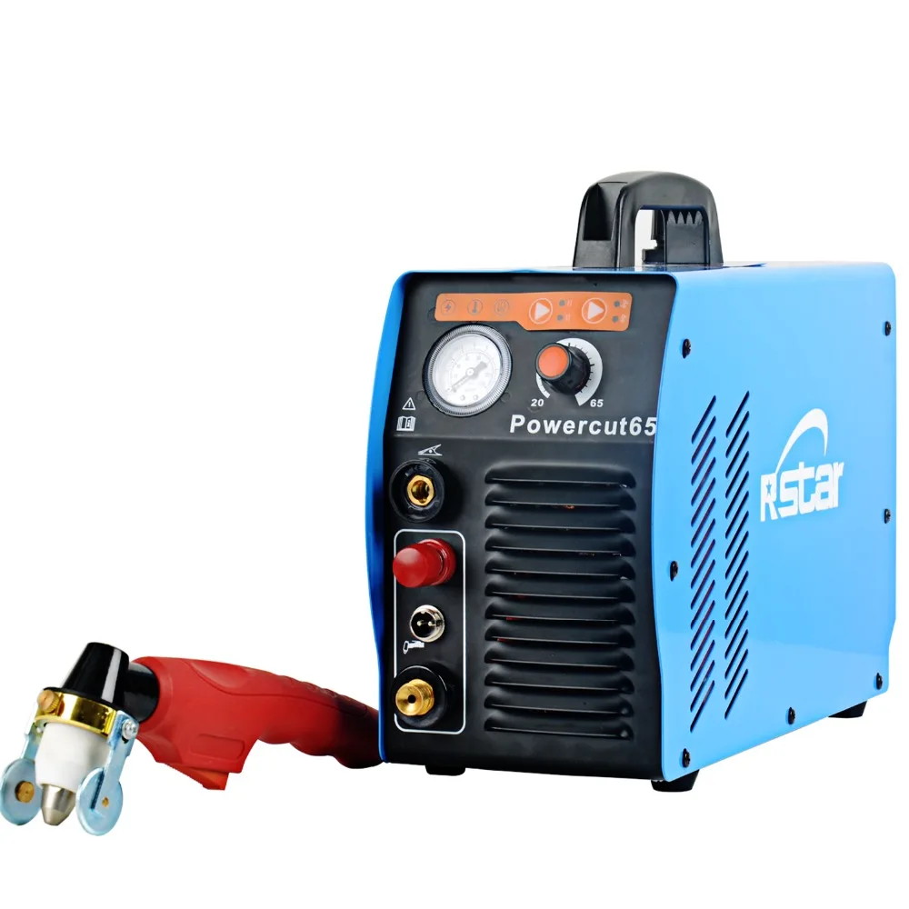 US $750.00 Rstar Digtal Igbt Inverter PFC Tech Powermax65 Plasma Cutter Welding Machine Cutting Thickness 20mm