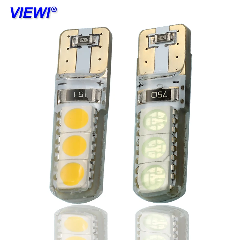 Viewi 4X T10 W5W 194 Canbus led Автомобильный Стайлинг интерьерные сигнальные лампочки 1 Вт Dc 12