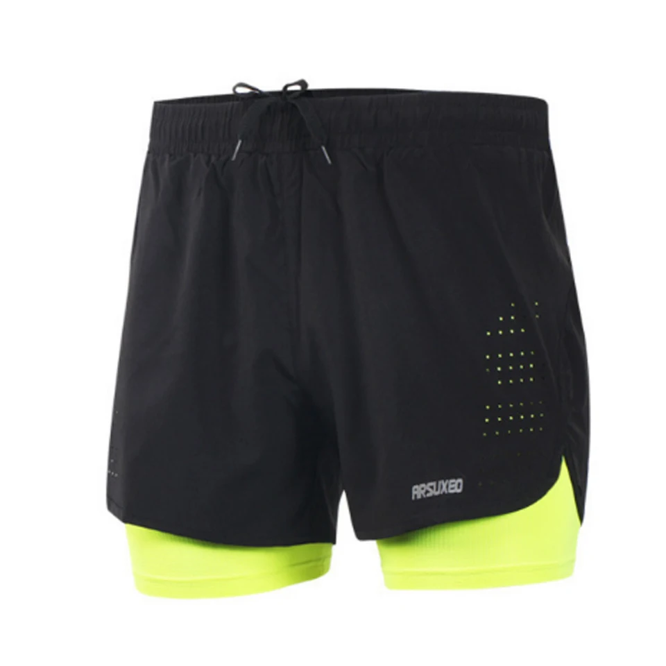 

SUOTF Men's running three points loose quick-drying breathable large size fitness shorts Running man's shorts gym wear men
