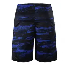 Мужские свободные баскетбольные шорты с цифровым принтом, эластичные шорты для фитнеса, удобная, сухая, дышащая шорты с карманами