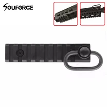 1,25 дюймов Handguard Rail адаптер для ремня 5 слотов Picatinny Rail цевье для винтовки секция 2,44 дюйма адаптер для ремня для оружейные аксессуары