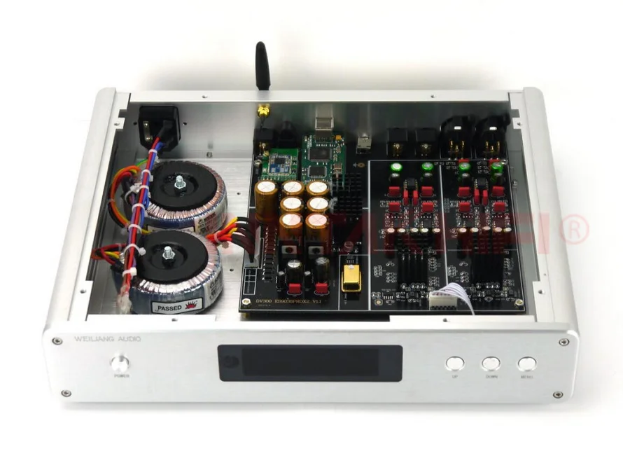 Hi-Fi Dual ES9038 pro DAC с тороидальными трансформаторами, поддержка Amanero USB DSD DOP/32 бит 384 K, поддержка Bluetooth 5,0