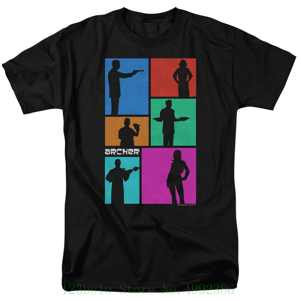 

Archer Silhouettes Mens T Shirt Small To 5xl Young Man New Short Sleeve Casual T-shirt Tee