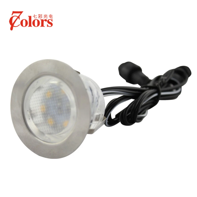 Нержавеющая сталь 1 Вт DC12V Светодиодные лампы для палубы IP67 SMD2835 LED садовое