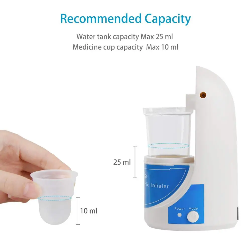 

Quiet Home Inhaler Health Care Mini Handheld Portable Automizer Ultrasonic Nebulizer for Children Adult Asthma Inhaler