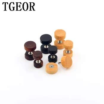 

free shipping wholesale charm new arrival 30pcs illusion cheaters original natural wood ear piercing fake plugs earring