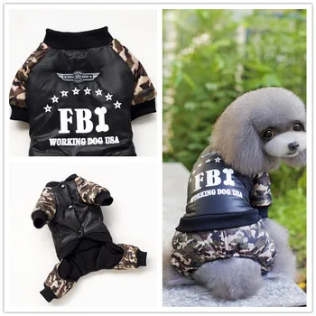 

pet warm coat dog winter thicken jumpsuit dog winter coat pet dogs cotton winter clothes F79