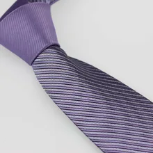 YIBEI coahella Галстуки Уникальный Фиолетовый Узел контрастный Серебряный Фиолетовый Полосатый галстук мужской галстук бизнес ручной работы для свадебного платья