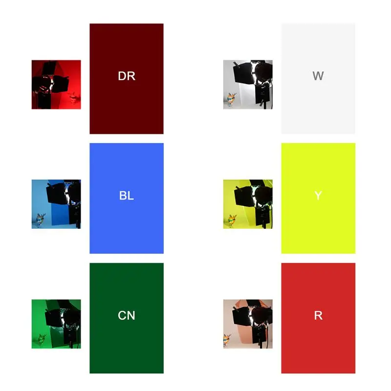 

Filter Paper Photo Gels Color Stage Lighting Redhead Red Head Light Strobe Flashlight Studio Wooden