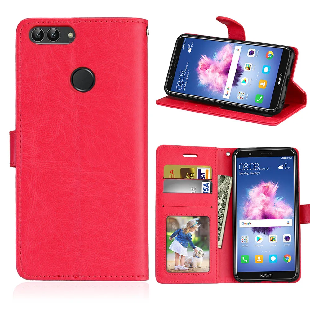 Flip cover for Huawei P smart cover Luxury Leather wallet Case for