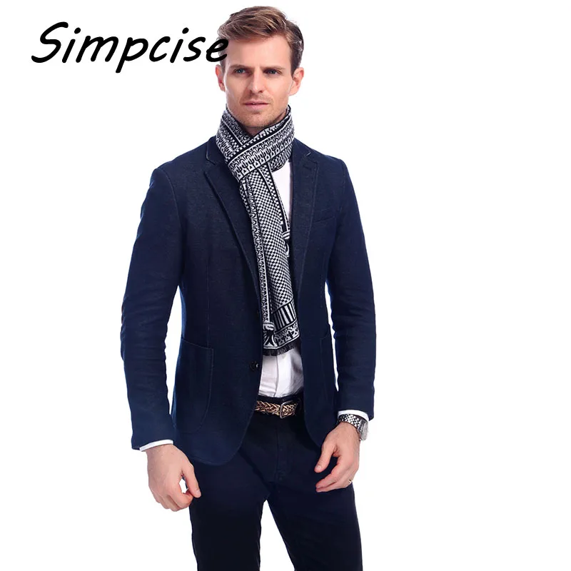 mens scarf for summer Extra warm long soft men scarf Tassel double Fine stripe plaid Scarves men winter new Fashion striped Scarf A3A18914 men wearing scarves