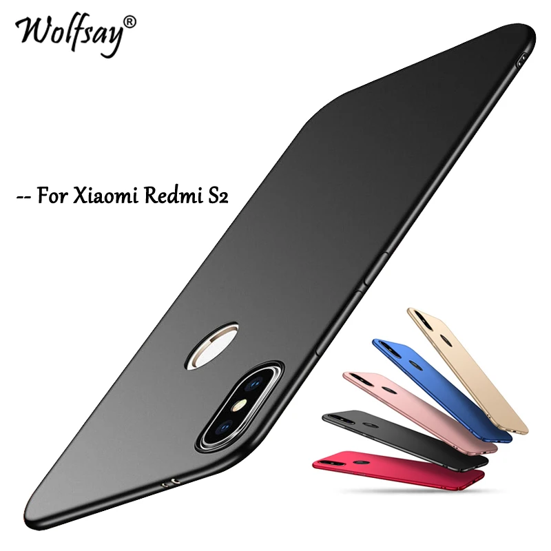 

Wolfsay PC Case Xiaomi Redmi S2 Cover Redmi S 2 Silm Luxury Smooth Hard Phone Case for Xiaomi Redmi S2 Cover Xiaomi Redmi S2