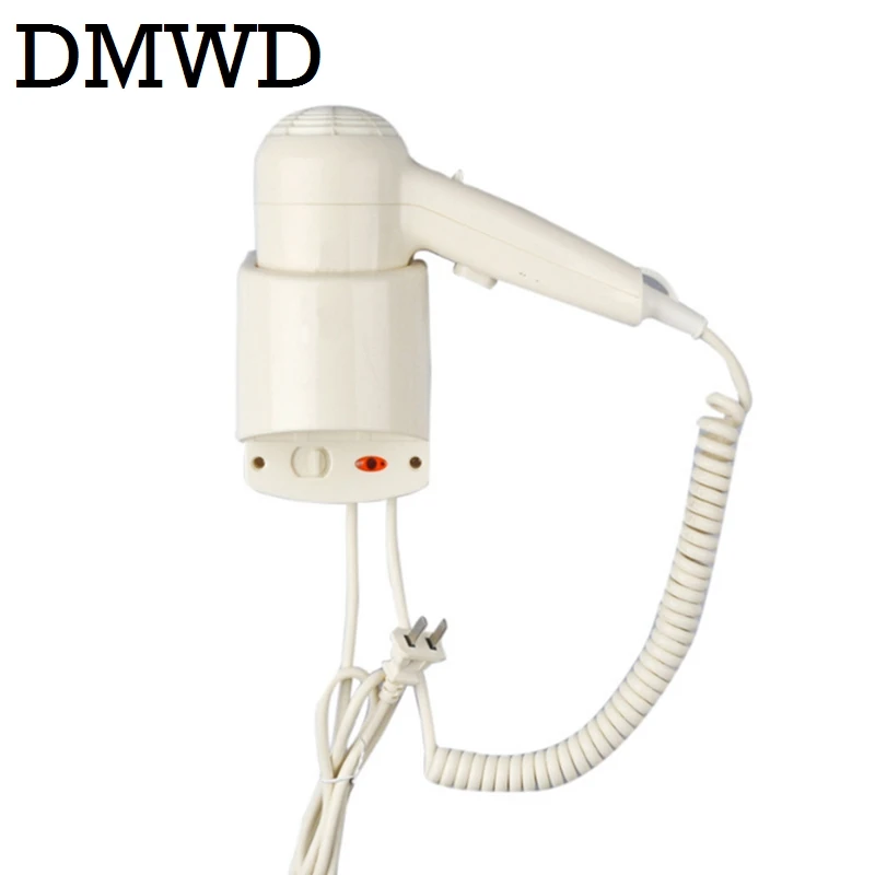 DMWD Electric Hair Dryer Wall Mount Hotel Bathroom Dry Blow Skin Hairdryer Wall Hanging Salon