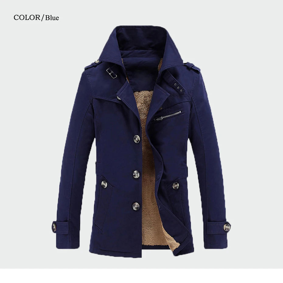 Зимнее Мужское пальто Модные флисовые толстые теплые шерстяные пальто осеннее пальто мужские шерстяные куртки из смешанной ткани мужская брендовая одежда ML230