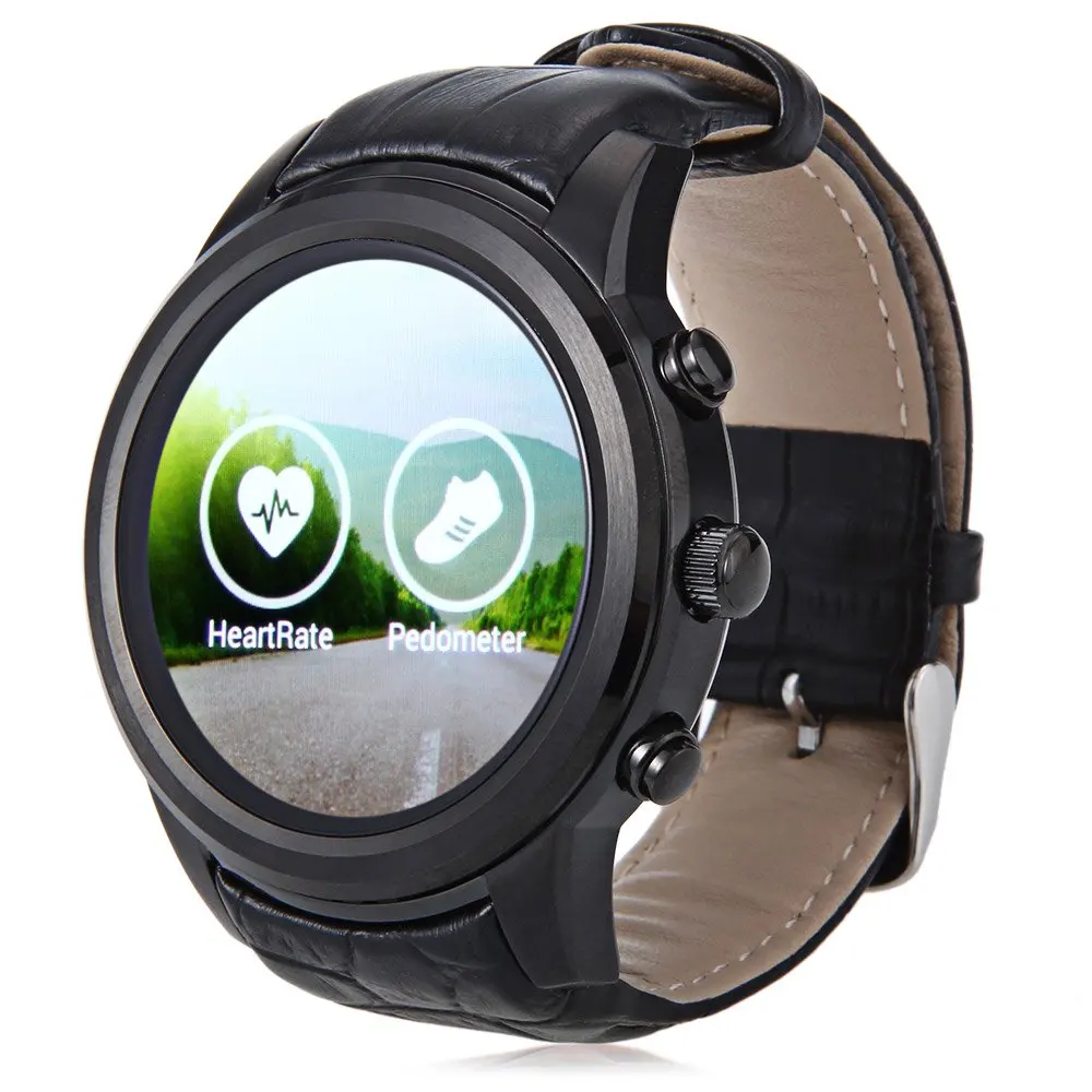 

FINOW X5 1.4Inch Smartwatch Phone Android 4.4 MTK6572 Dual Core 1.2GHz 512MB RAM 4GB ROM Heart Rate Monitor Pedometer Smartwatch
