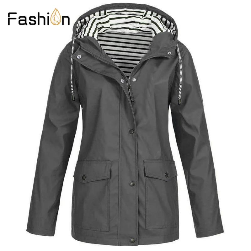 Najtaniej 5XL odzież damska casualowa kurtka na zewnątrz wodoodporny płaszcz płaszcz przeciwdeszczowy z kapturem wiatroszczelna surowe ciepłe kurtki kurtka do wspinaczki górskiej