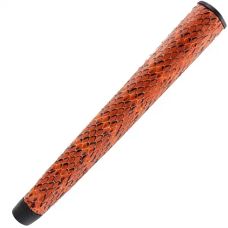 New CHAMPKEY Monster Snake Leather Jumbo Size Golf Putter Grips- 8 Colors Pure Handmade Leather Golf Grips - Цвет: Orange Jumbo