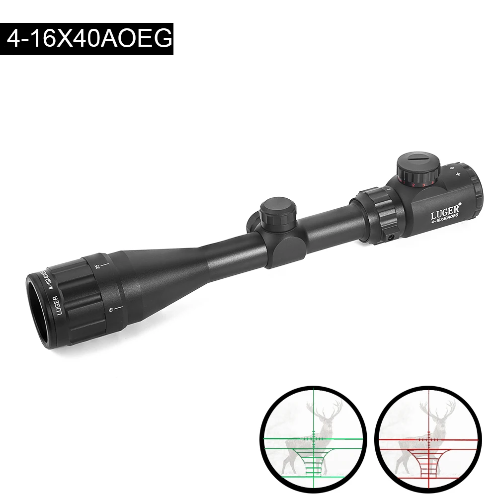 Охотничий прицел LUGER 3 9x40 оптический 4 16x40 тактические пневматические ружья для