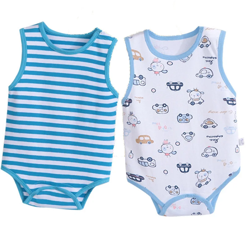 

KAVKAS 2pcs Cotton Baby Rompers Summer Baby Girl Clothes Baby Boy Clothes Roupas Bebe Newborn Baby Clothes Infant Jumpsuits