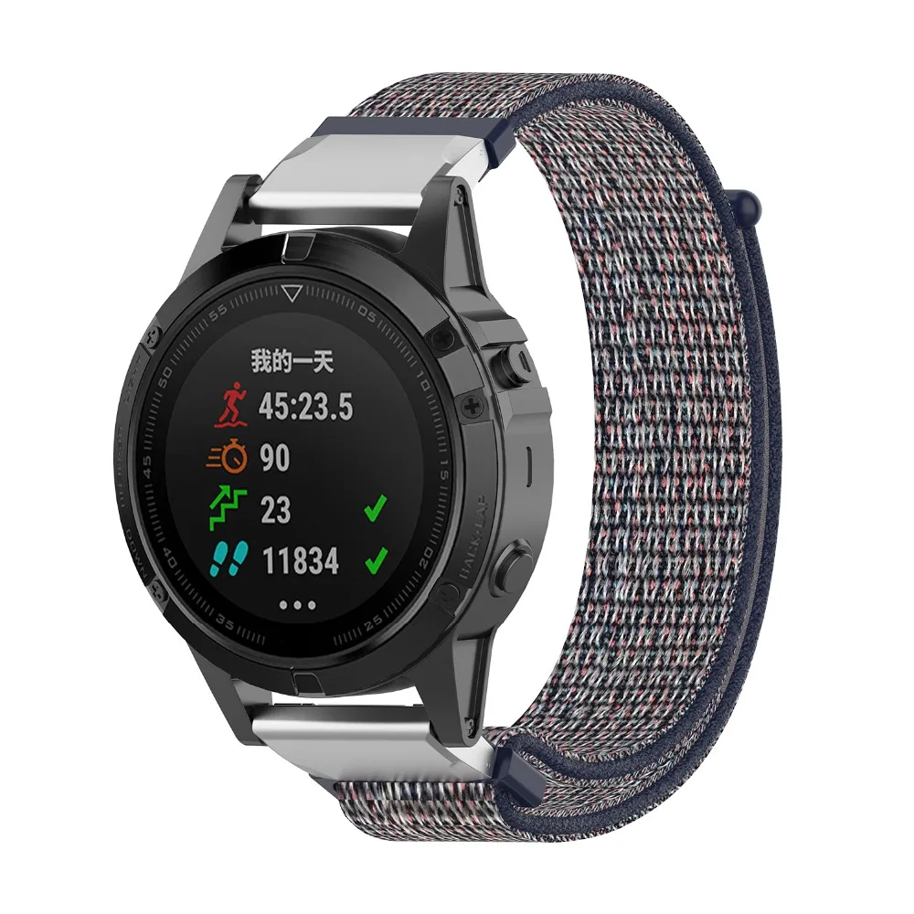 2 в 1 нейлоновый наручный ремешок для Garmin Fenix 5 Смарт-часы замена ремней для Garmin Fenix 6 ремешок Forerunner 935 браслет