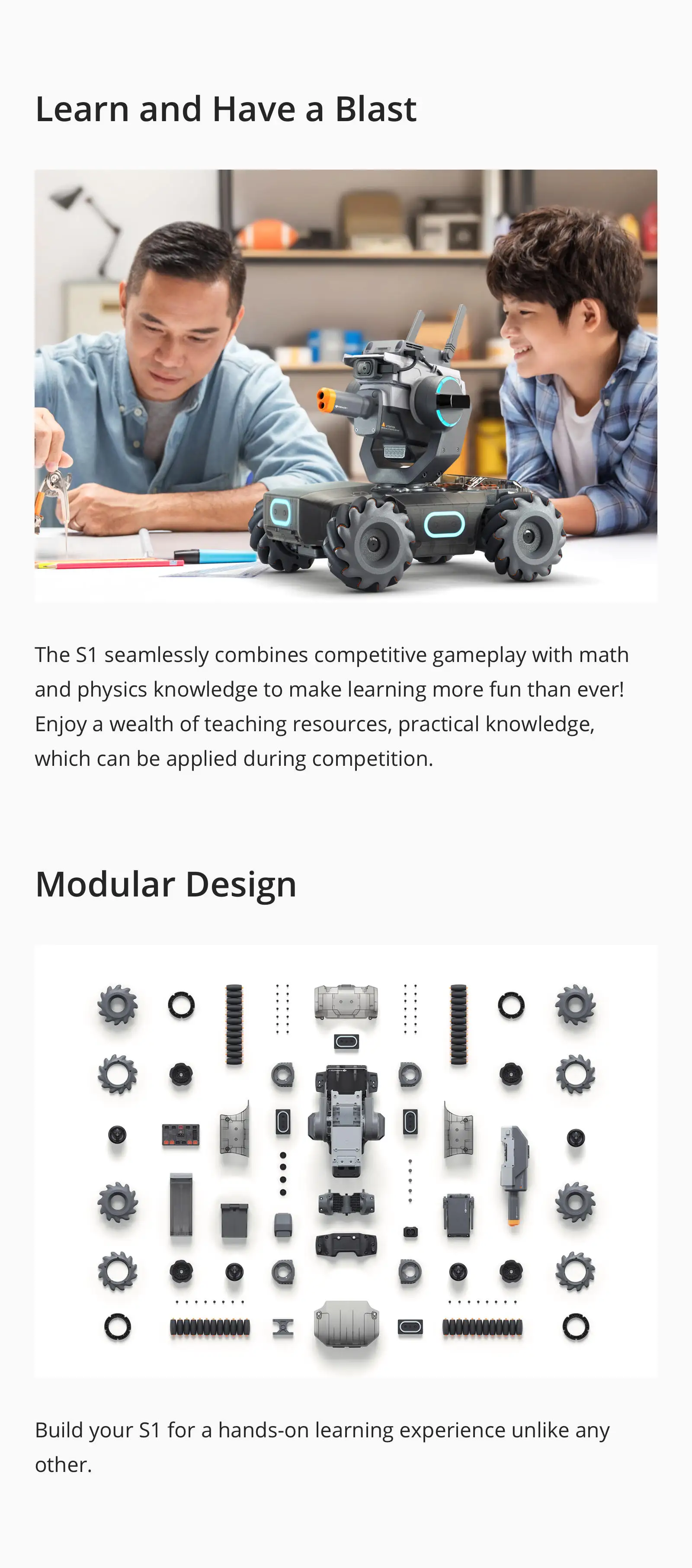 DJI RoboMaster S1 Интеллектуальный Обучающий робот с AI модулями поддержка царапин и кодирования питона распознавание хлопков