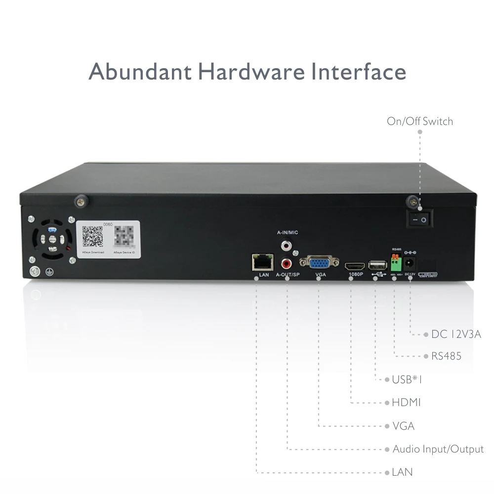 ANTSTEK 9CH 5MP 16CH 3MP 25CH 960 P 2HDD Onvif NVR с AEEye P2P смартфон удаленного просмотра Приложение