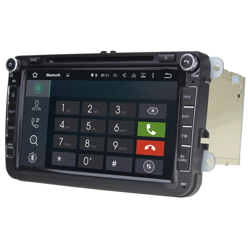 Discount HIFIF 8 inch Quad Core Pure Android 7.1 2Din Car DVD For VW JETTA Tiguan Passat B6Touran Caddy Amarok Golf EOS DAB Bluetooth GPS 2