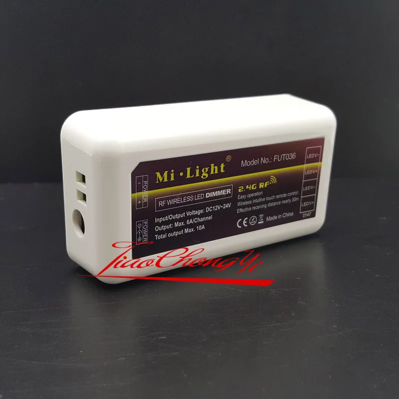 Беспроводной светодиодный регулятор освещения Mi Light 2 4G RF DC 12V 24V4 Zone для