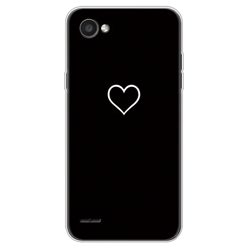 Чехол для Fundas LG Q6, чехол, силиконовый мягкий ТПУ в виде сердца, для влюбленных, Капа для LG Q6 Plus X600 Alpha Q6A M700, чехол для телефона, роскошный, защитный, милый