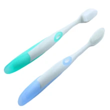 Цвет случайный! 2 шт./лот мягкая взрослая пара нано-зубная щетка для ухода за полостью рта очиститель языка чистка зубов Гигиена Стоматологическая