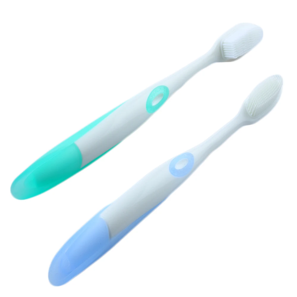 

Color Random!! 2pcs/Lot Nano Toothbrush Soft Medium Brushes Oral Care Tongue Cleaner Teeth Cleaning Hygiene Dental