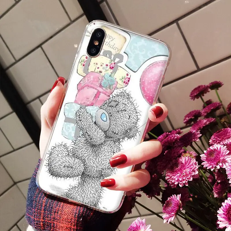 Babaite Tatty Teddy Bear Me To You Мягкий силиконовый прозрачный чехол для телефона для iPhone X XS MAX 6 6s 7 7plus 8 8Plus 5 5S SE XR - Цвет: A12