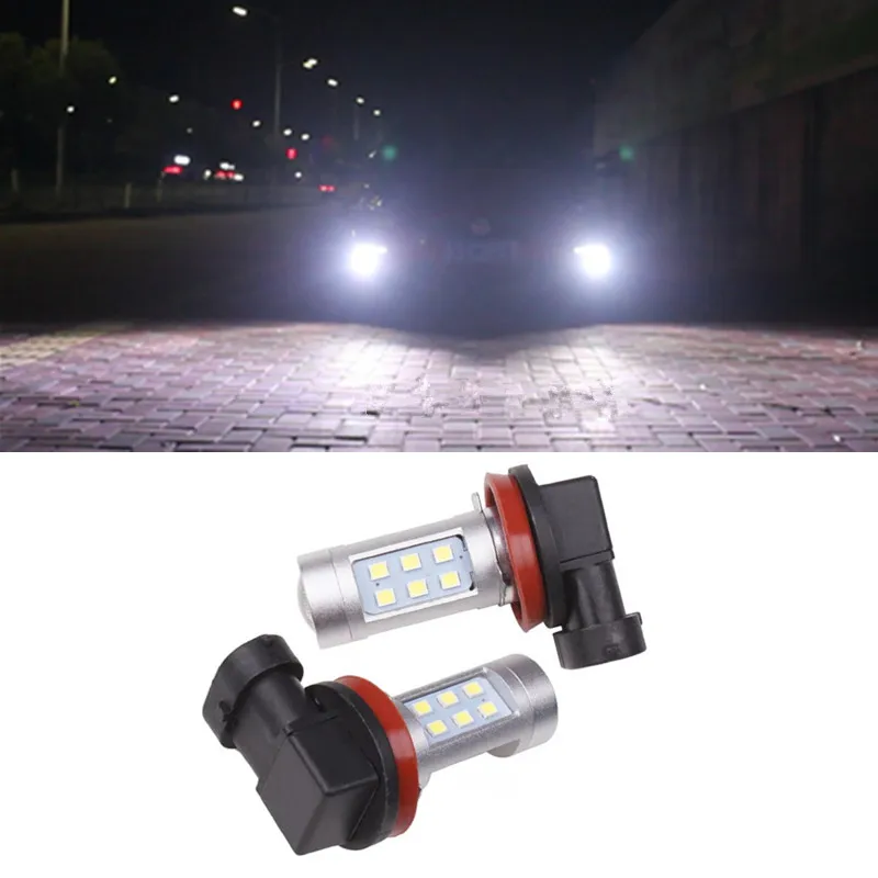 

2x H8 H11 Auto LED fog lights Daytime running lamp for Subaru Impreza Forester Legacy B9 BRZ justy standard XV