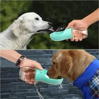 350/550ML przenośna butelka wody dla psa dla małych i dużych psów podróż Puppy Cat miska do picia buldog dozownik do wody podajnik 6