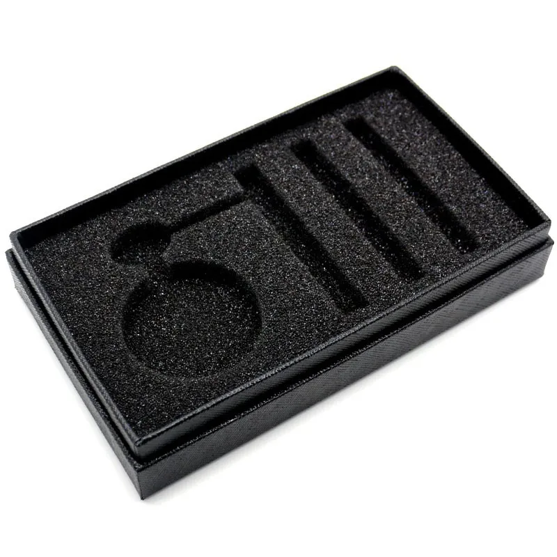 Vintage Luxury Black Metal Mechanical Pocket Watch Smooth Steampunk Hand Winding Clock Set with Gifts Box Bags Leather Pin Chain 2018 (2)