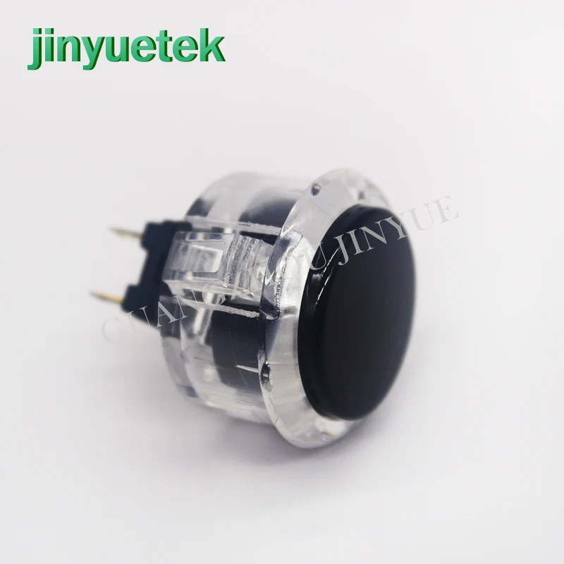 

30mm kit arcade push sanwa buttons 5v led game machine Clear Edge push button crystal For Jamma DIY Arcade Joystick
