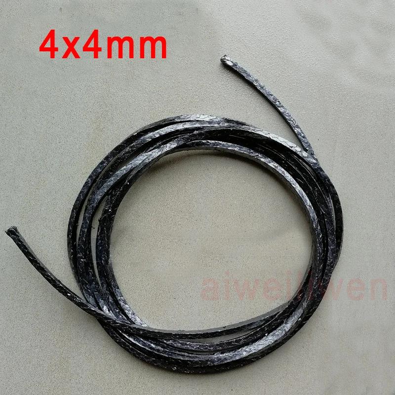 New 4mm x Graphite Braided Packing wire rod Pump valve seal stuffing sealing Gland Rope | Обустройство дома