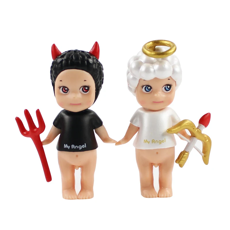 2 шт./лот 8 см Sonny Angel Unicorn Devil Cupid Мини мультфильм кукла Kewpie Kawaii Животные ПВХ фигурка
