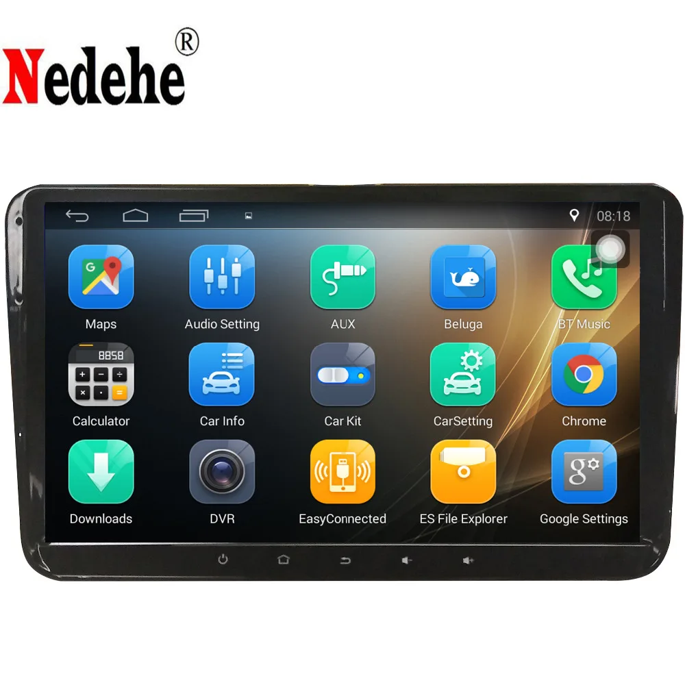 Clearance Nedehe 9 inch 2G RAM Android 8.1 Car DVD GPS Player For VW Polo Jetta Tiguan passat b6 cc Car Radio Video Player Navigation wifi 0
