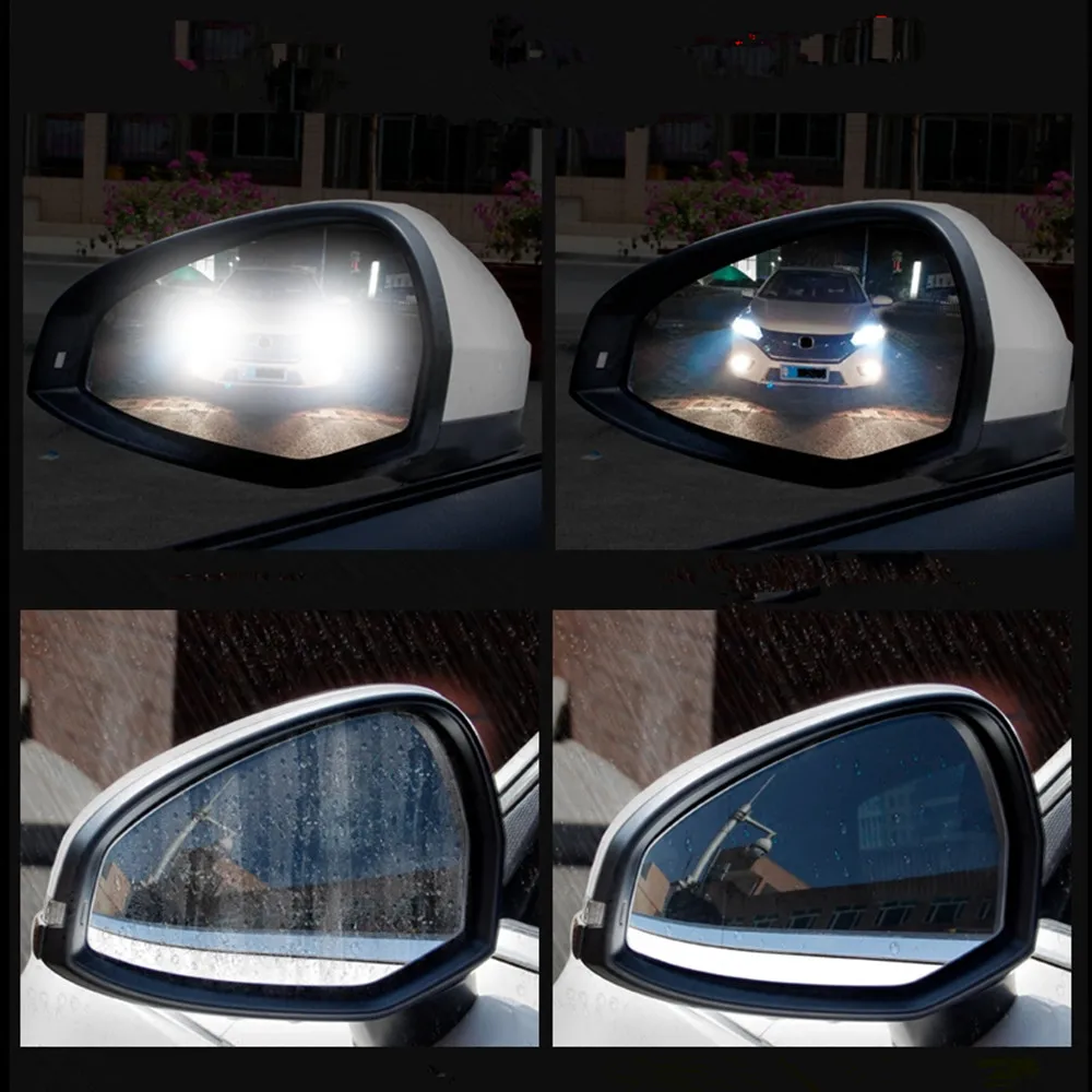 30 см x 30 см, противотуманная пленка для автомобиля, мотоцикла, зеркало заднего вида, защита от дождя, пленка для экрана, анти ослепляющая, ПЭТ прозрачная наклейка