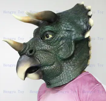

Top fashion High quality Latex Rubber Dinosaur Mask for party