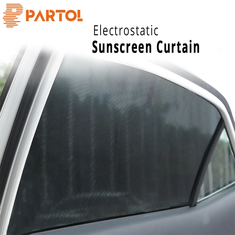 

Partol Universal DIY Car Window Sunshade Film Sun Protection Window Cover PVC Sun Shade Side Window Shield Auto Curtain Sunroof