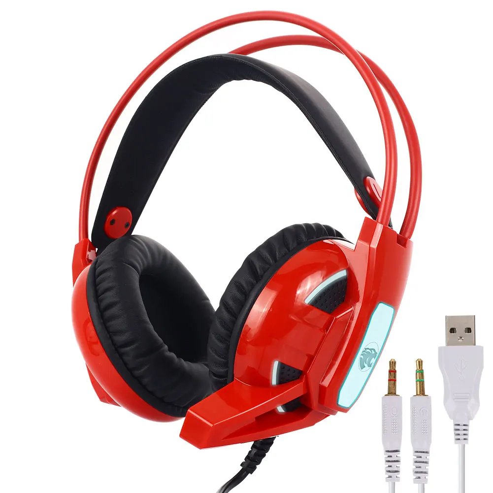 Headworn Camouflage Bilateral Large Headset for 4 PS4 X-One PC and Laptop SODIAL Wired Game Headset with Microphone
