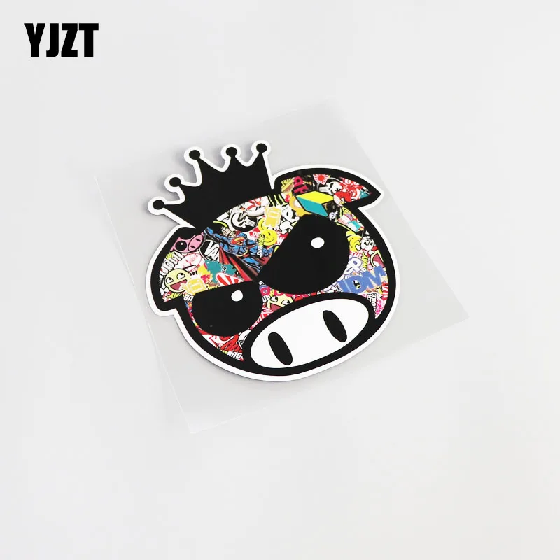 

YJZT 11.6CM*12.6CM Fashion JDM Car-styling Decor Car Sticker Decal PVC 13-0395