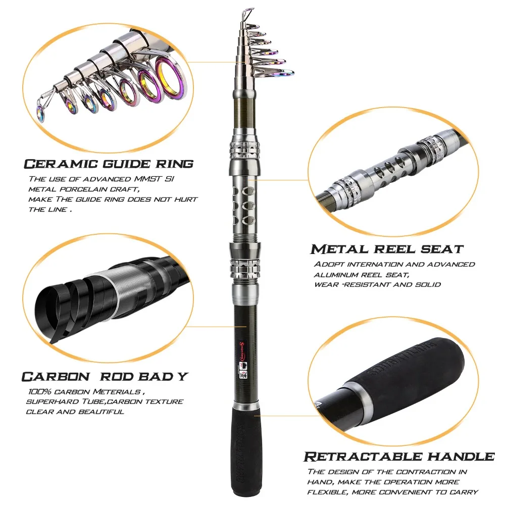 Телескопическая удочка 1 8 3 6 м и катушка спиннинга 13BB + 1|telescopic fishing rod|fishing rodrod spinning |