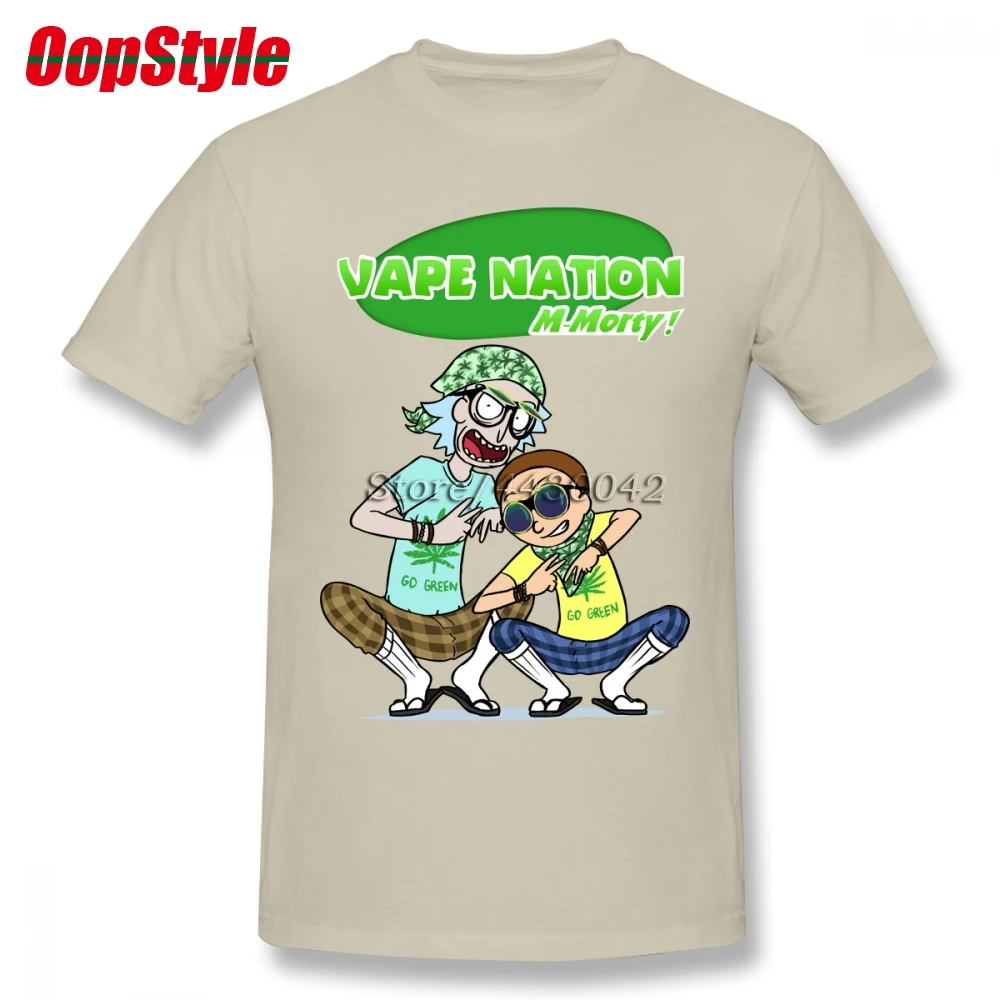 Kommuner frugthave dedikation Vape Nation Rick And Morty T-shirt For Men Dropshipping Summer Short Sleeve  Cotton Plus Size Custom Team Tee 4XL 5XL 6XL - AliExpress