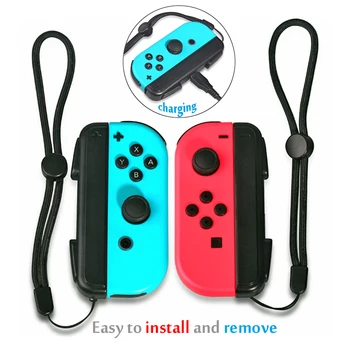 

Nintend Switch Mini Charging Grip Charger Handle, N-Switch Joy-Con Controller USB Charger with 2 USB Charging Cable