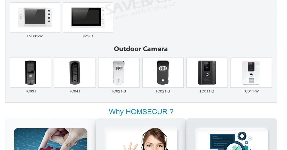 HOMSECUR " проводной Hands-free видео домофон система+ черный монитор TC031 камера+ TM704-B монитор