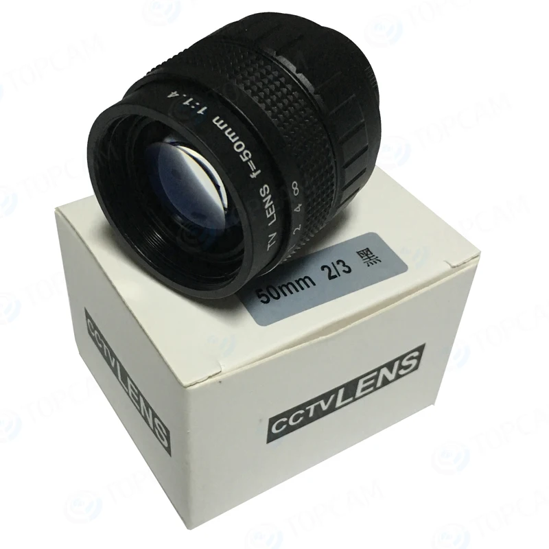 50 мм объектив C mount f/1 4 CCTV Mount 2/3 особенности сплав корпус с качеством объектива